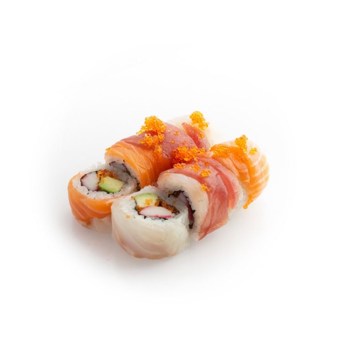 Sushi specialroll Rainbow - delivery Nitra